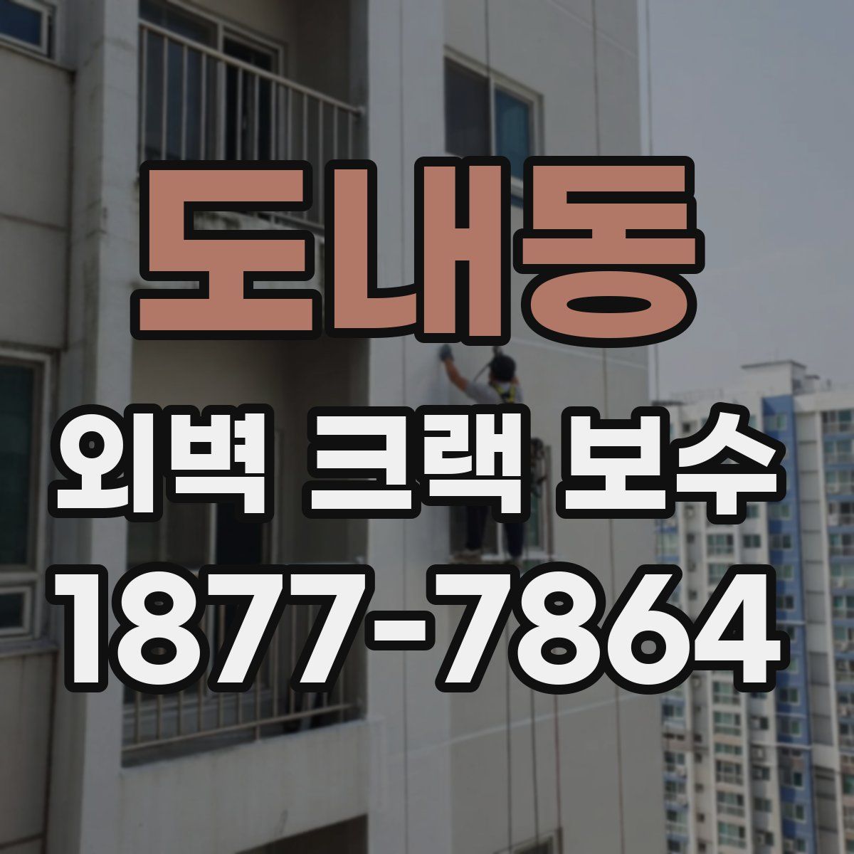 도내동 외벽 크랙 보수