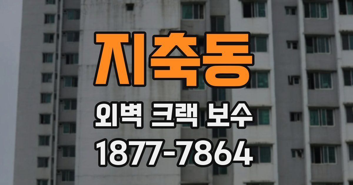 지축동 외벽 크랙 보수