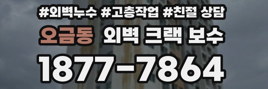 오금동 외벽 크랙 보수