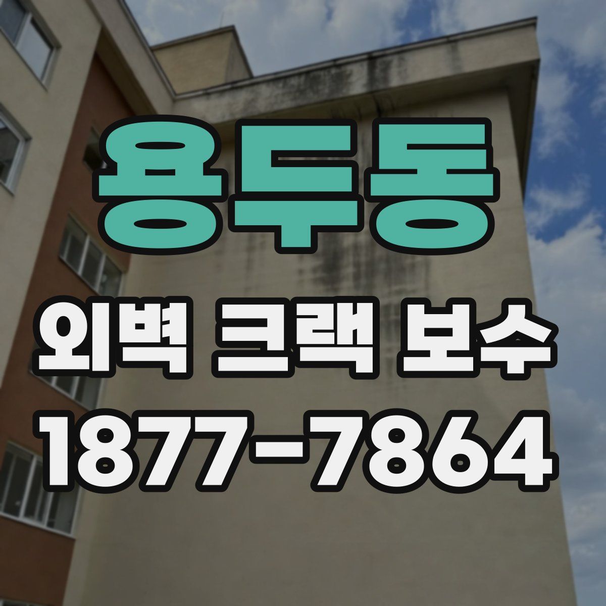 용두동 외벽 크랙 보수
