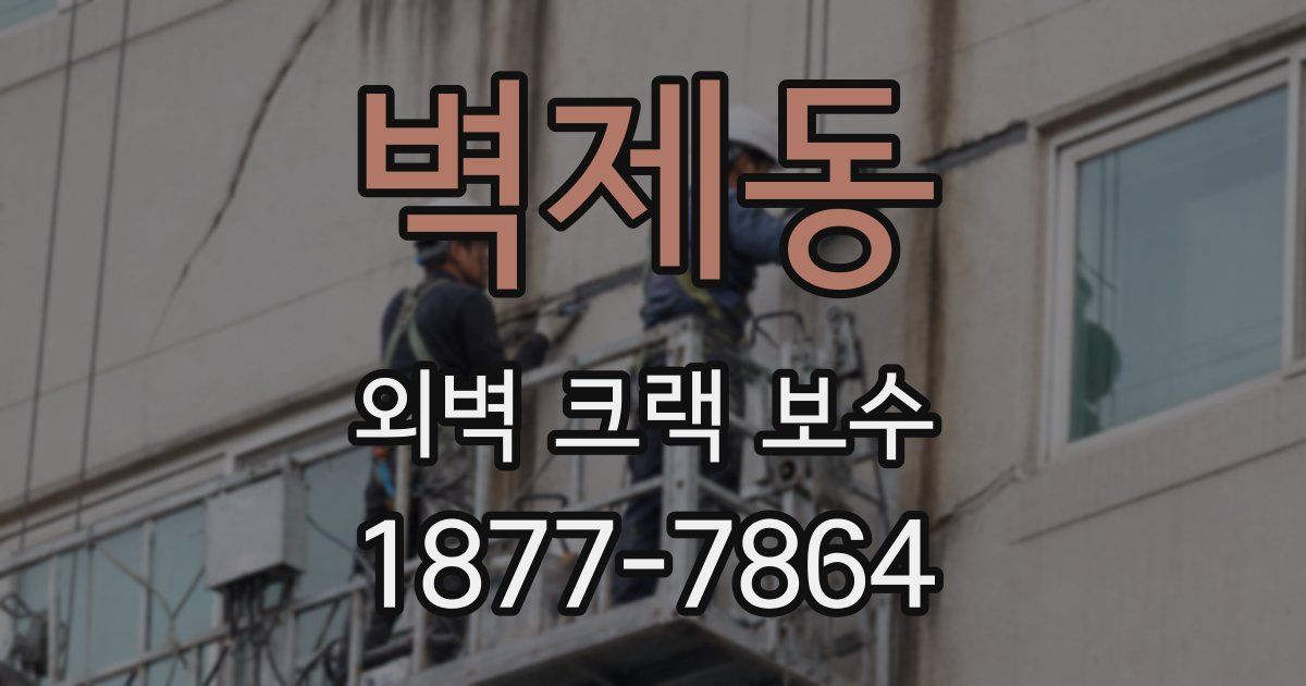 벽제동 외벽 크랙 보수