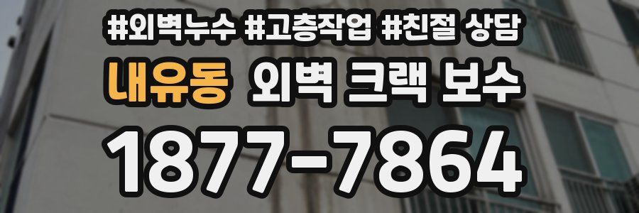내유동 외벽 크랙 보수