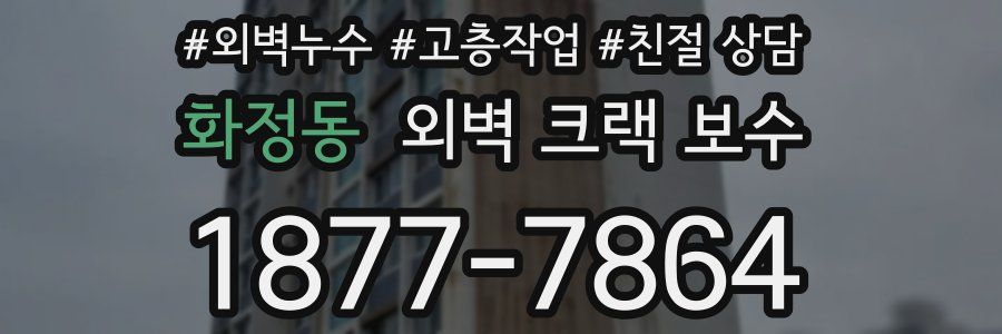 화정동 외벽 크랙 보수