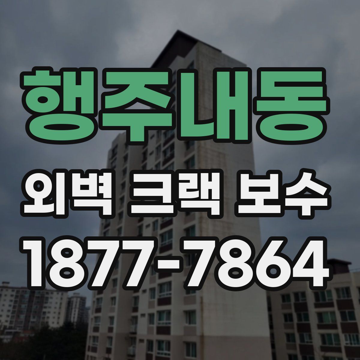 행주내동 외벽 크랙 보수