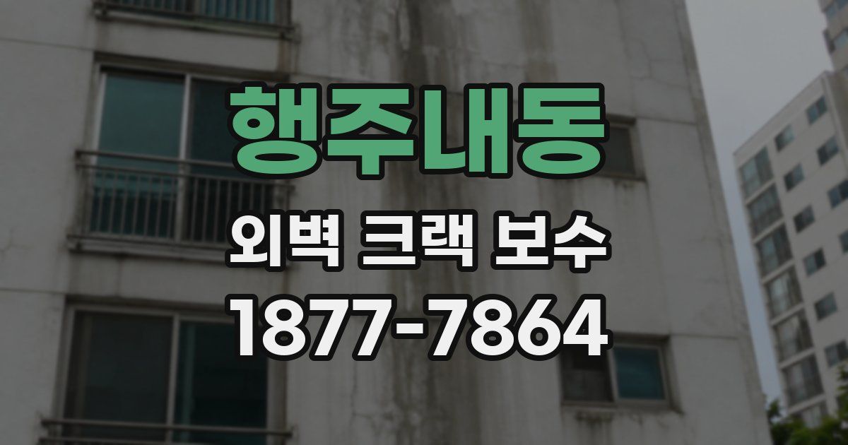 행주내동 외벽 크랙 보수