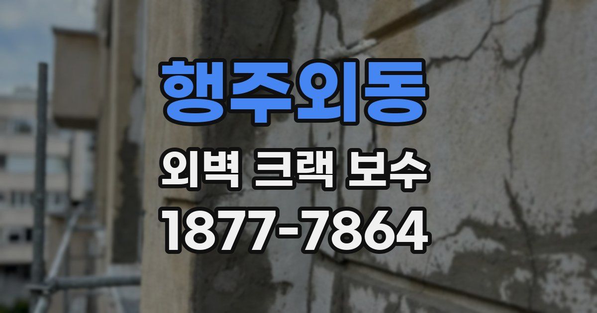 행주외동 외벽 크랙 보수