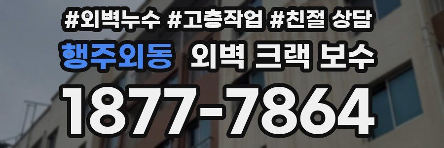 행주외동 외벽 크랙 보수