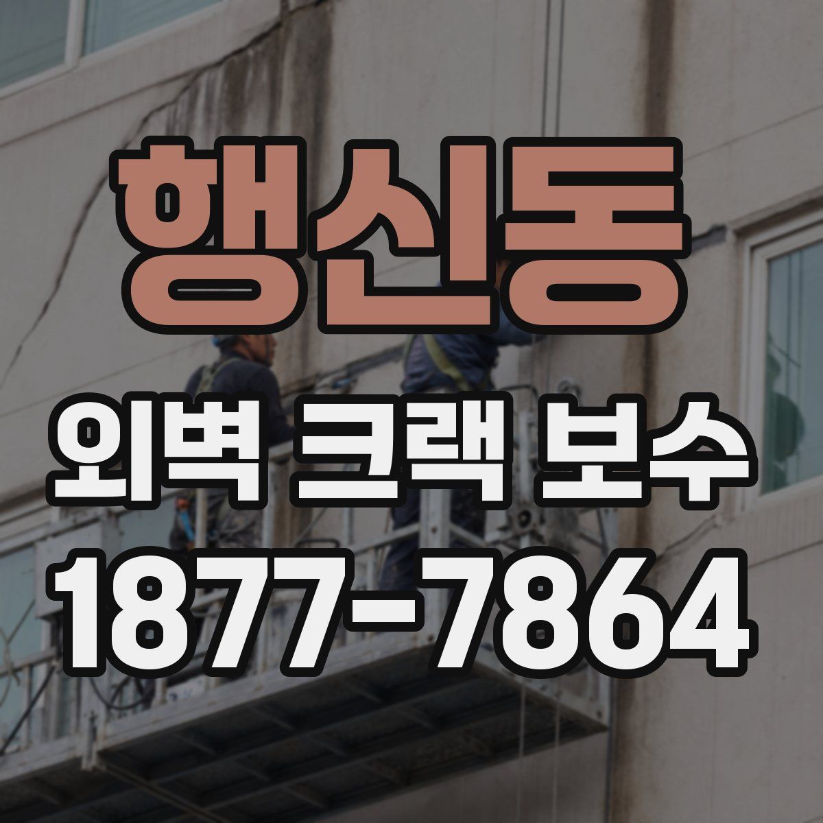 행신동 외벽 크랙 보수