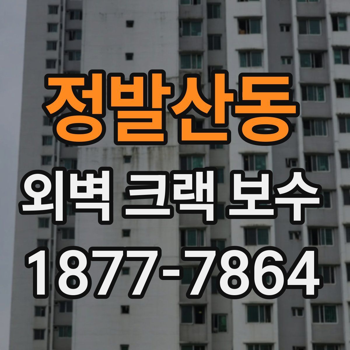 정발산동 외벽 크랙 보수