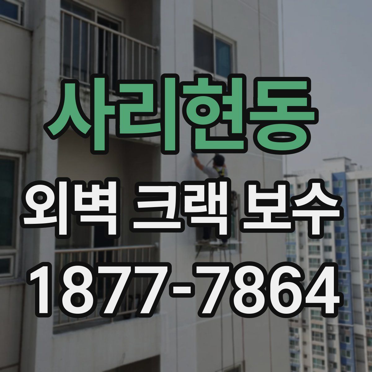 사리현동 외벽 크랙 보수