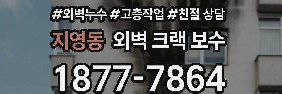 지영동 외벽 크랙 보수