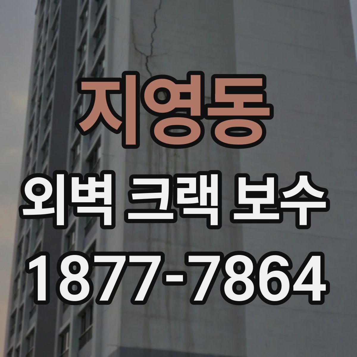 지영동 외벽 크랙 보수