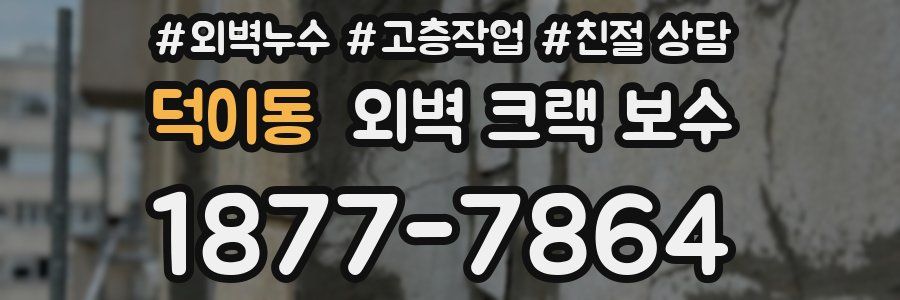 덕이동 외벽 크랙 보수