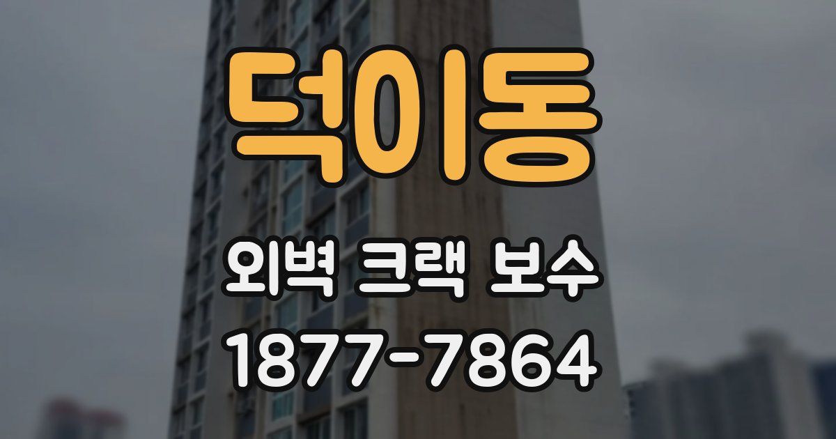 덕이동 외벽 크랙 보수