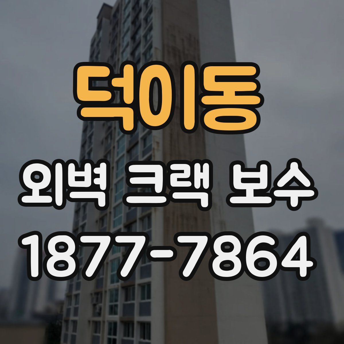 덕이동 외벽 크랙 보수