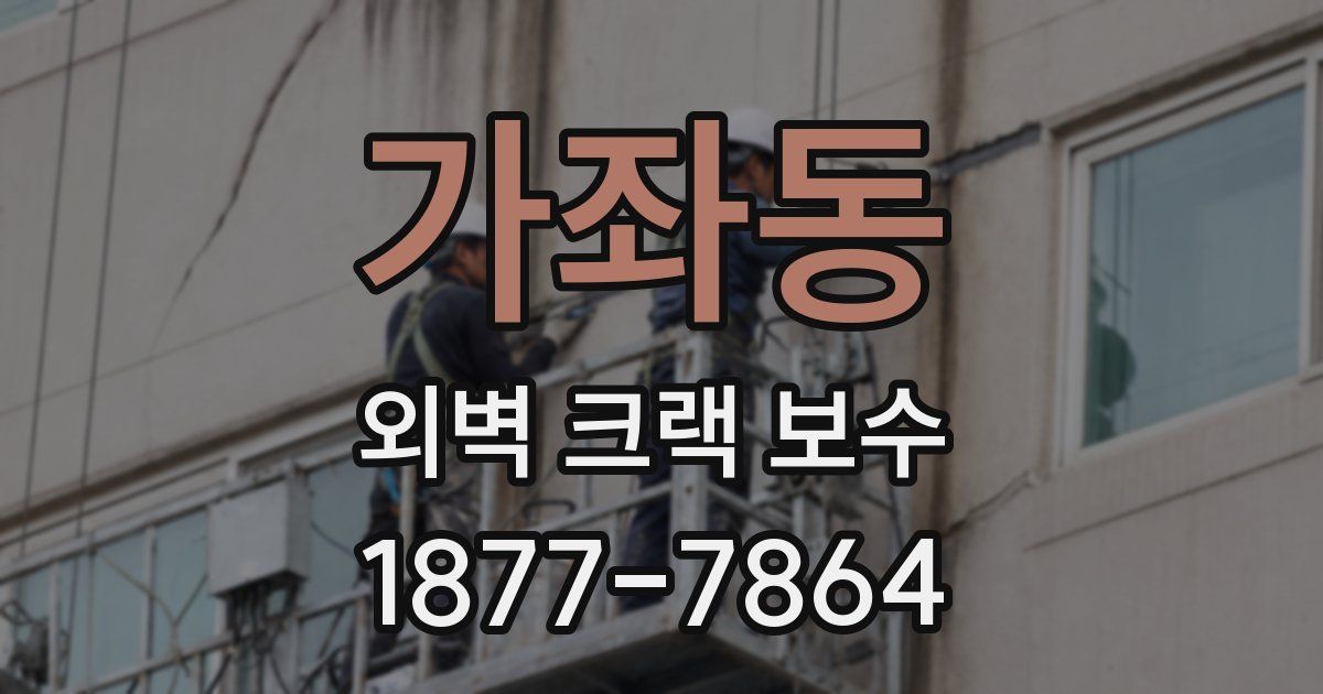 가좌동 외벽 크랙 보수