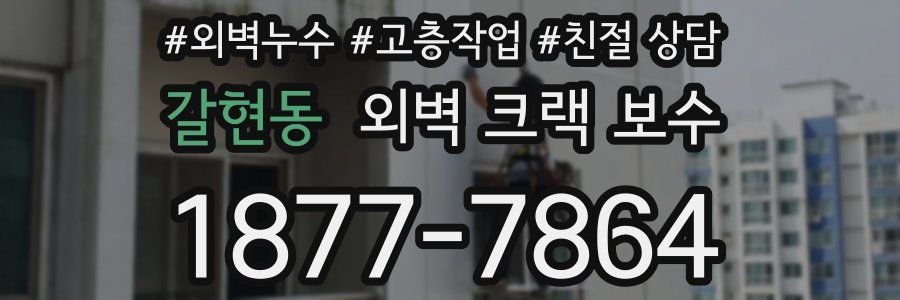 갈현동 외벽 크랙 보수