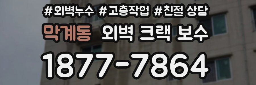 막계동 외벽 크랙 보수