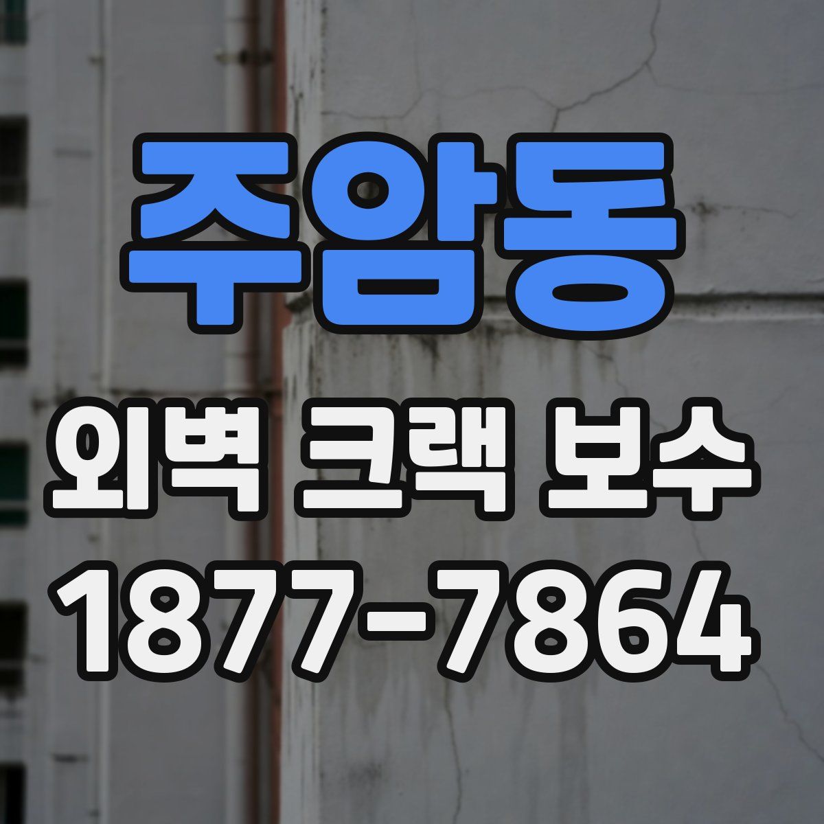 주암동 외벽 크랙 보수