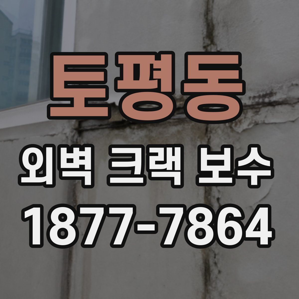 토평동 외벽 크랙 보수
