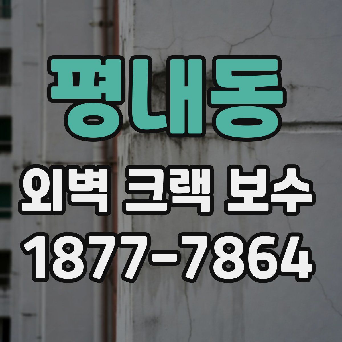 평내동 외벽 크랙 보수
