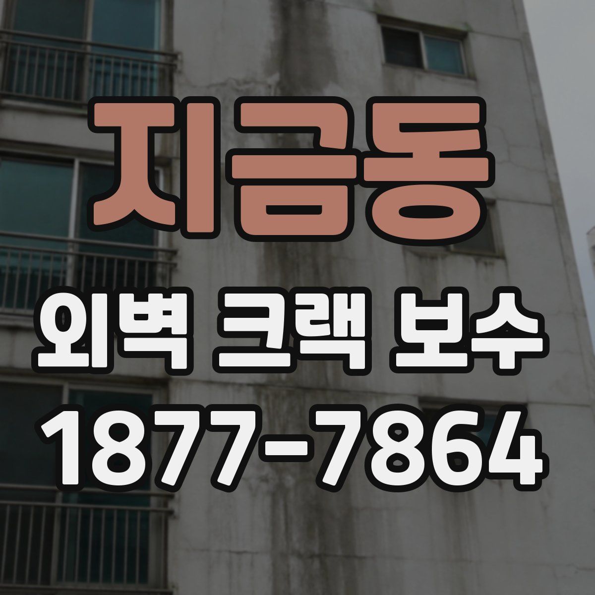 지금동 외벽 크랙 보수