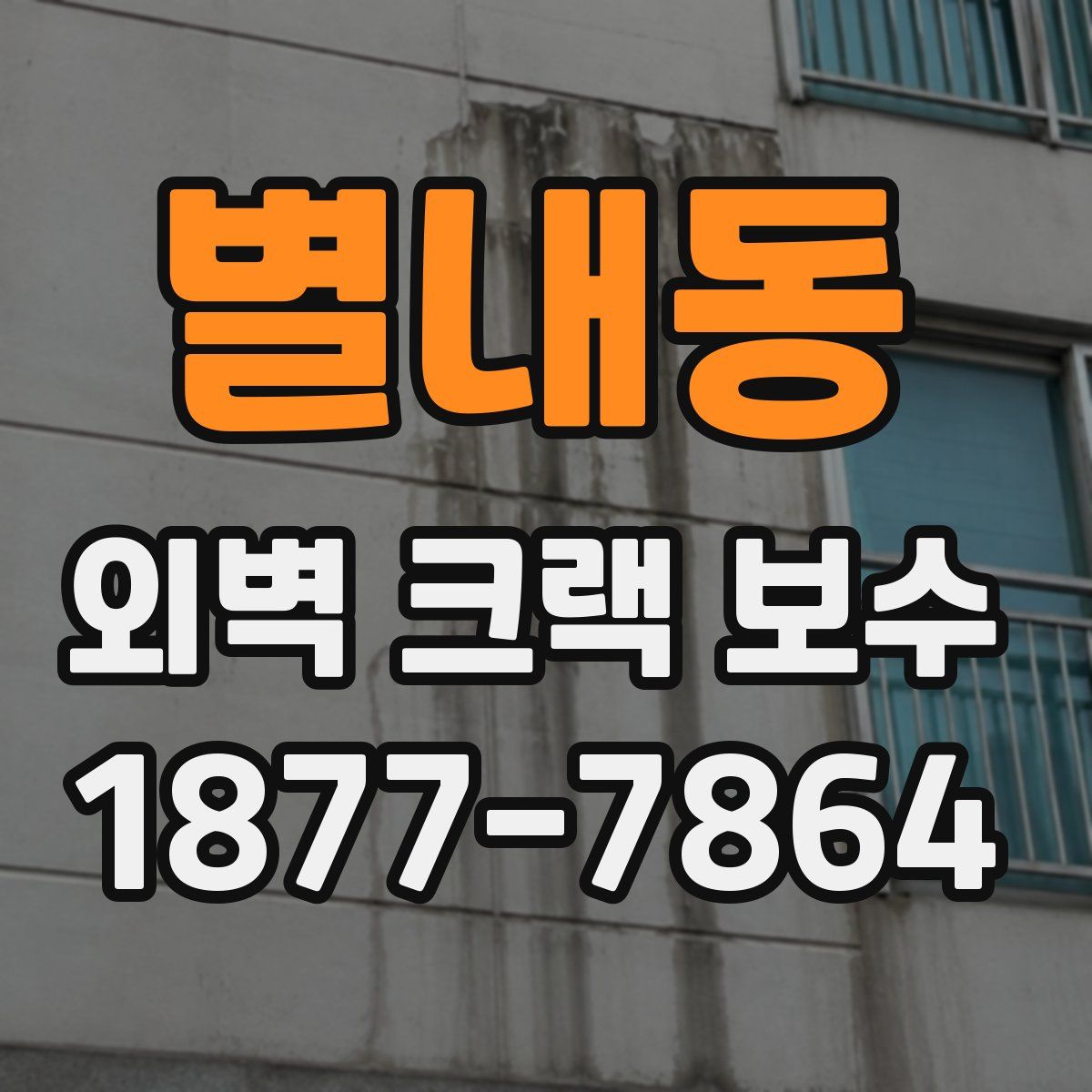 별내동 외벽 크랙 보수