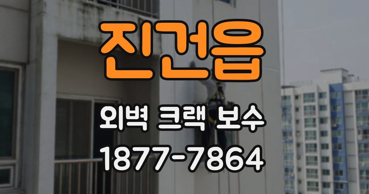 진건읍 외벽 크랙 보수