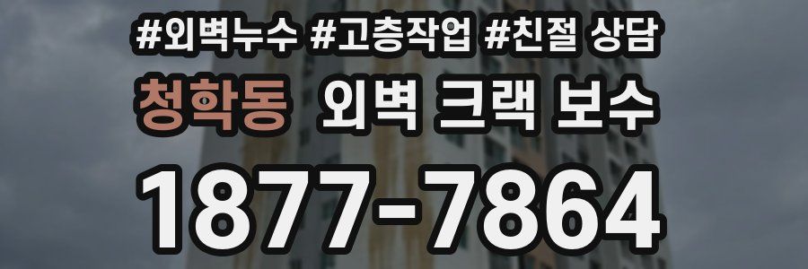 청학동 외벽 크랙 보수