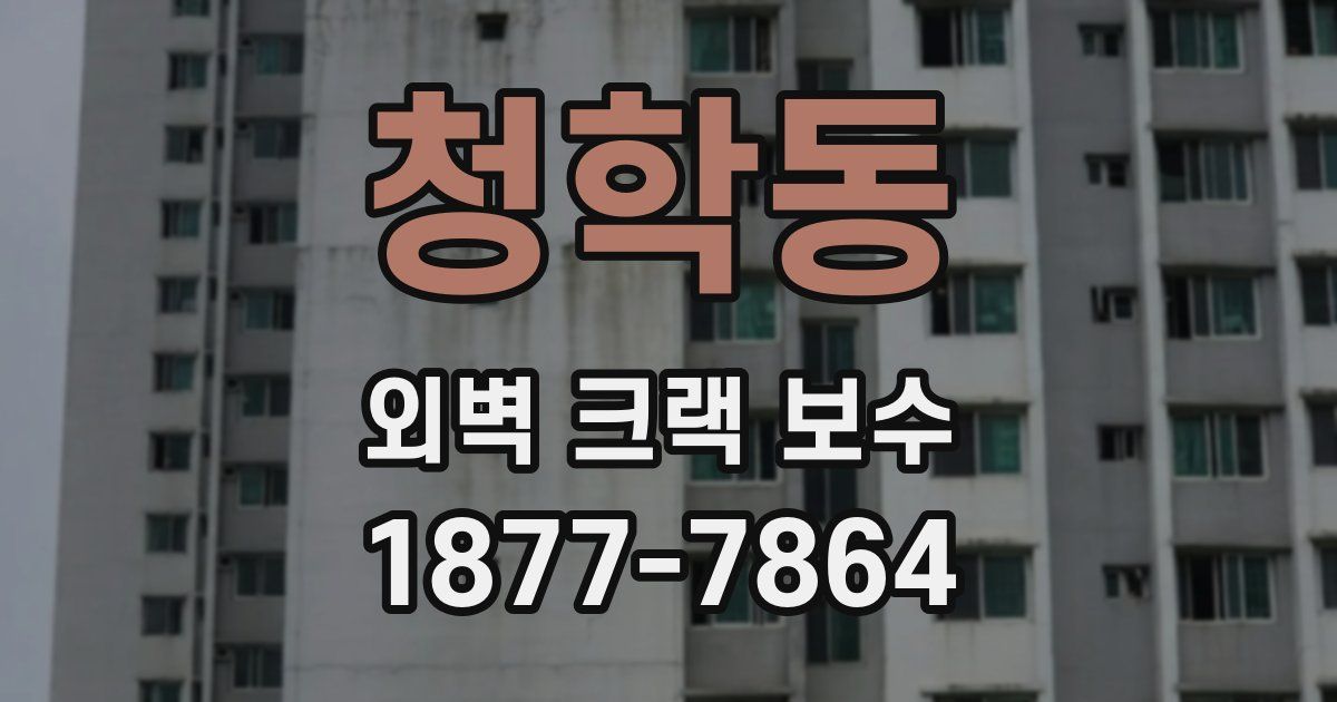 청학동 외벽 크랙 보수