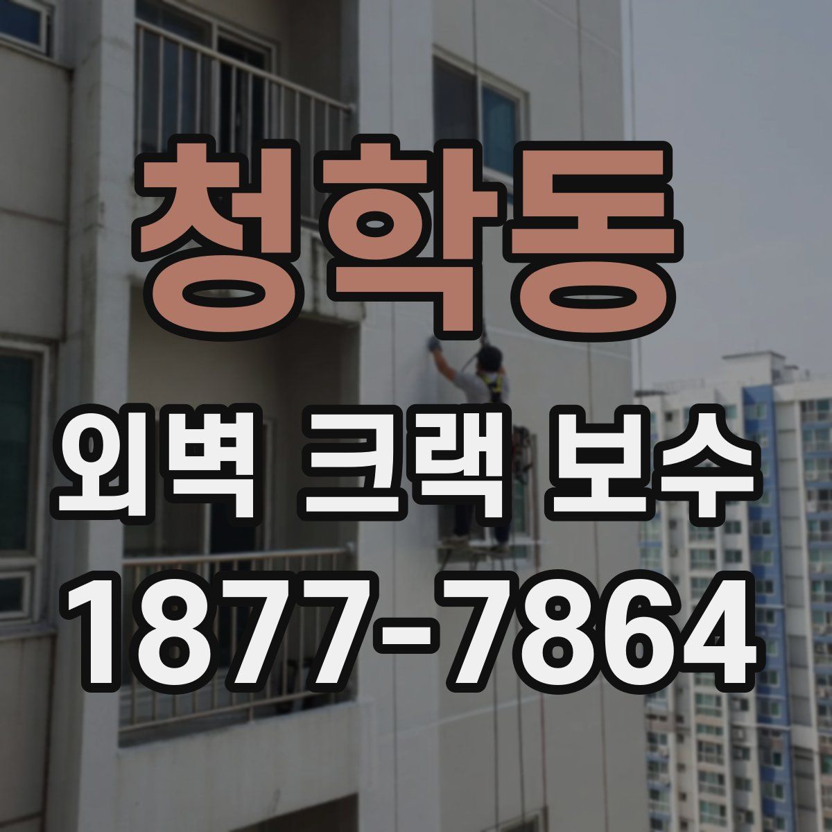 청학동 외벽 크랙 보수