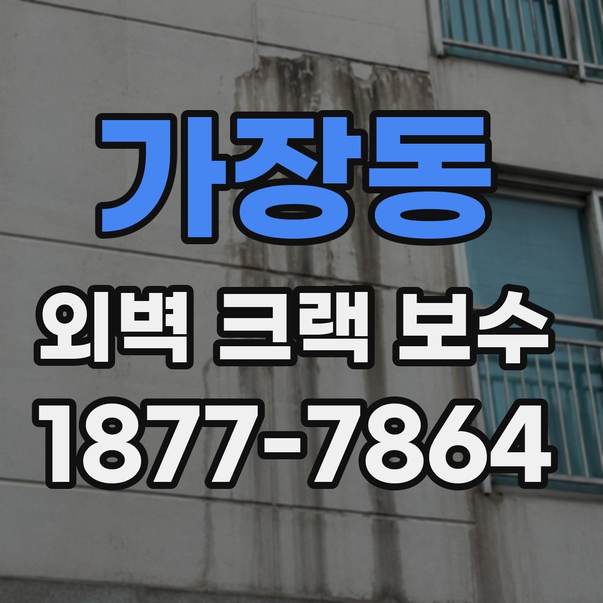 가장동 외벽 크랙 보수