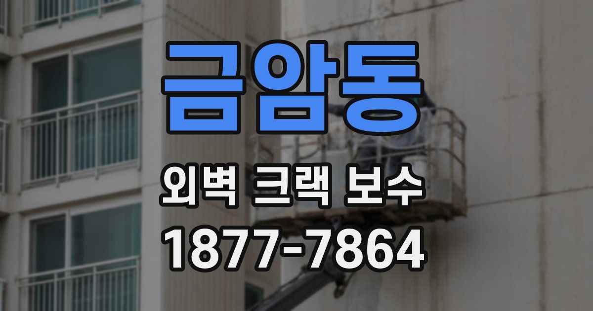 금암동 외벽 크랙 보수