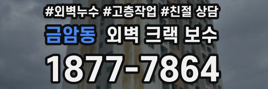 금암동 외벽 크랙 보수