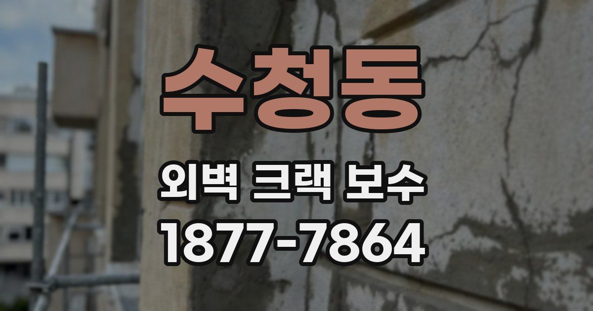 수청동 외벽 크랙 보수