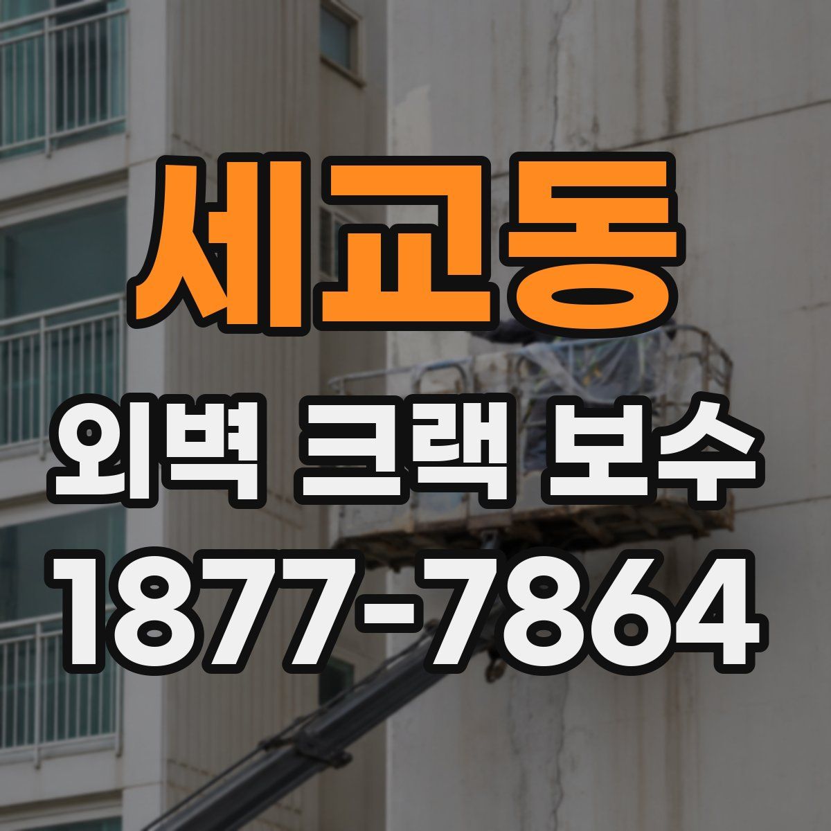 세교동 외벽 크랙 보수