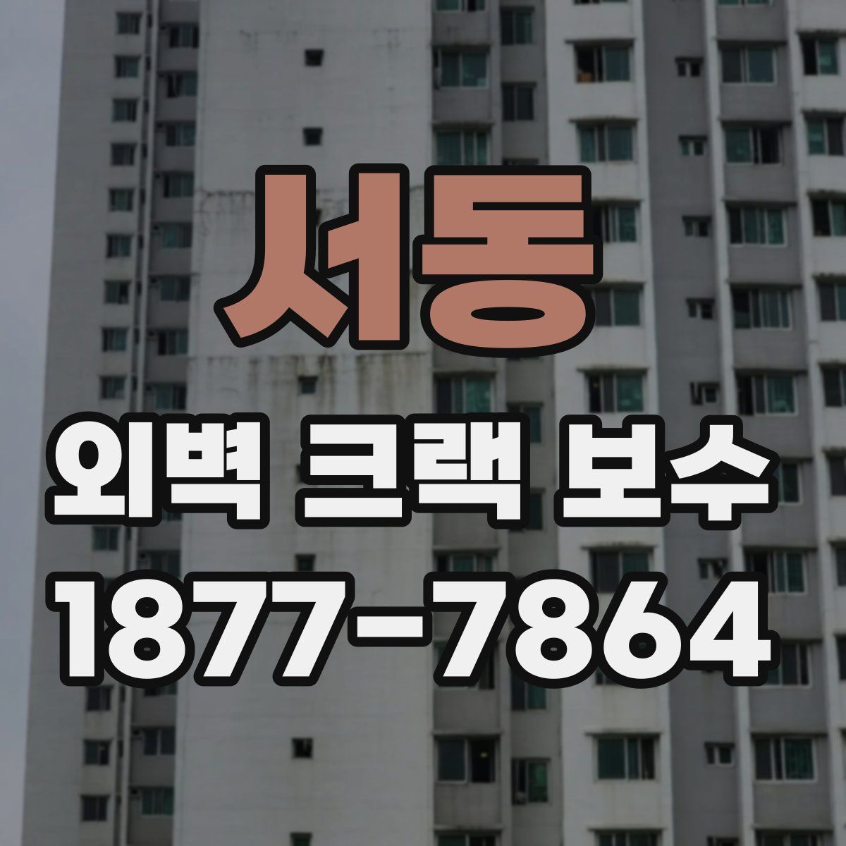 서동 외벽 크랙 보수
