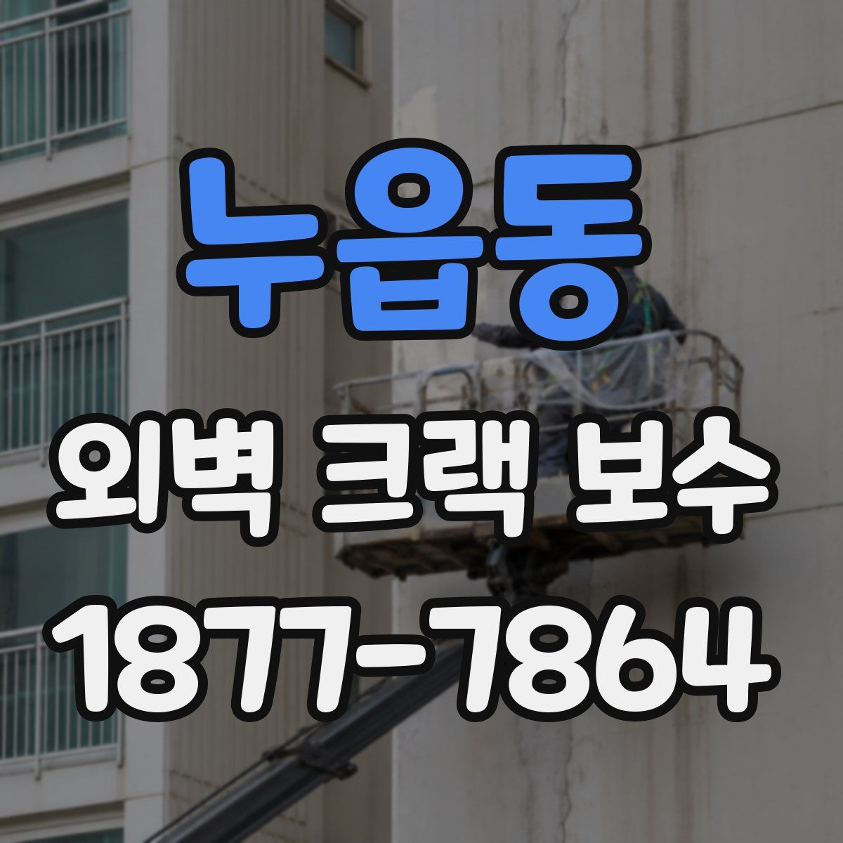 누읍동 외벽 크랙 보수