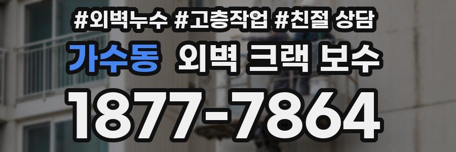 가수동 외벽 크랙 보수