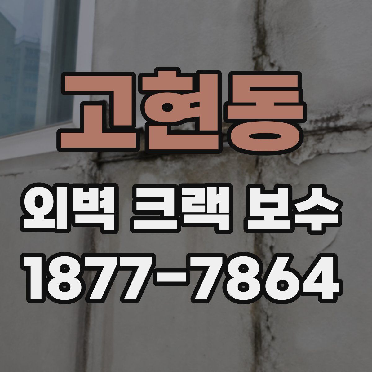 고현동 외벽 크랙 보수