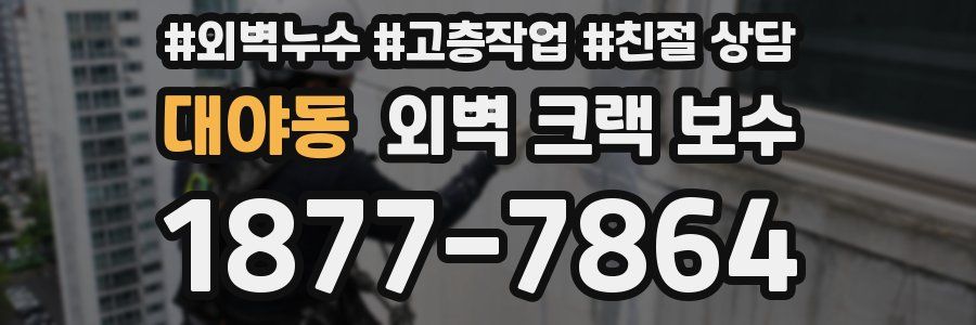 대야동 외벽 크랙 보수