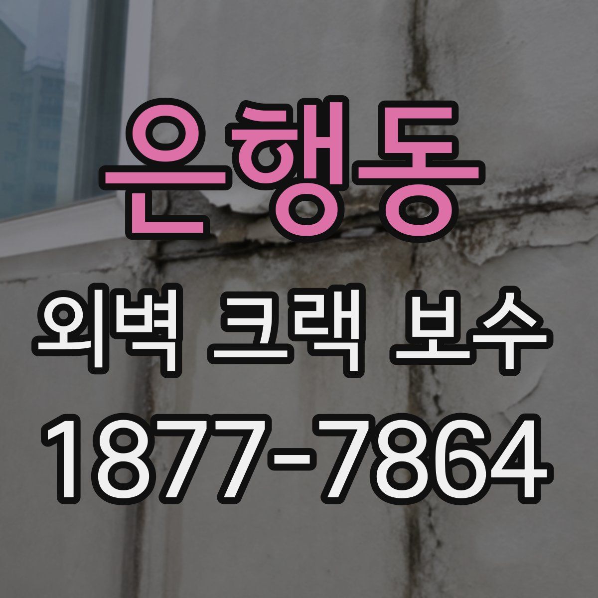 은행동 외벽 크랙 보수