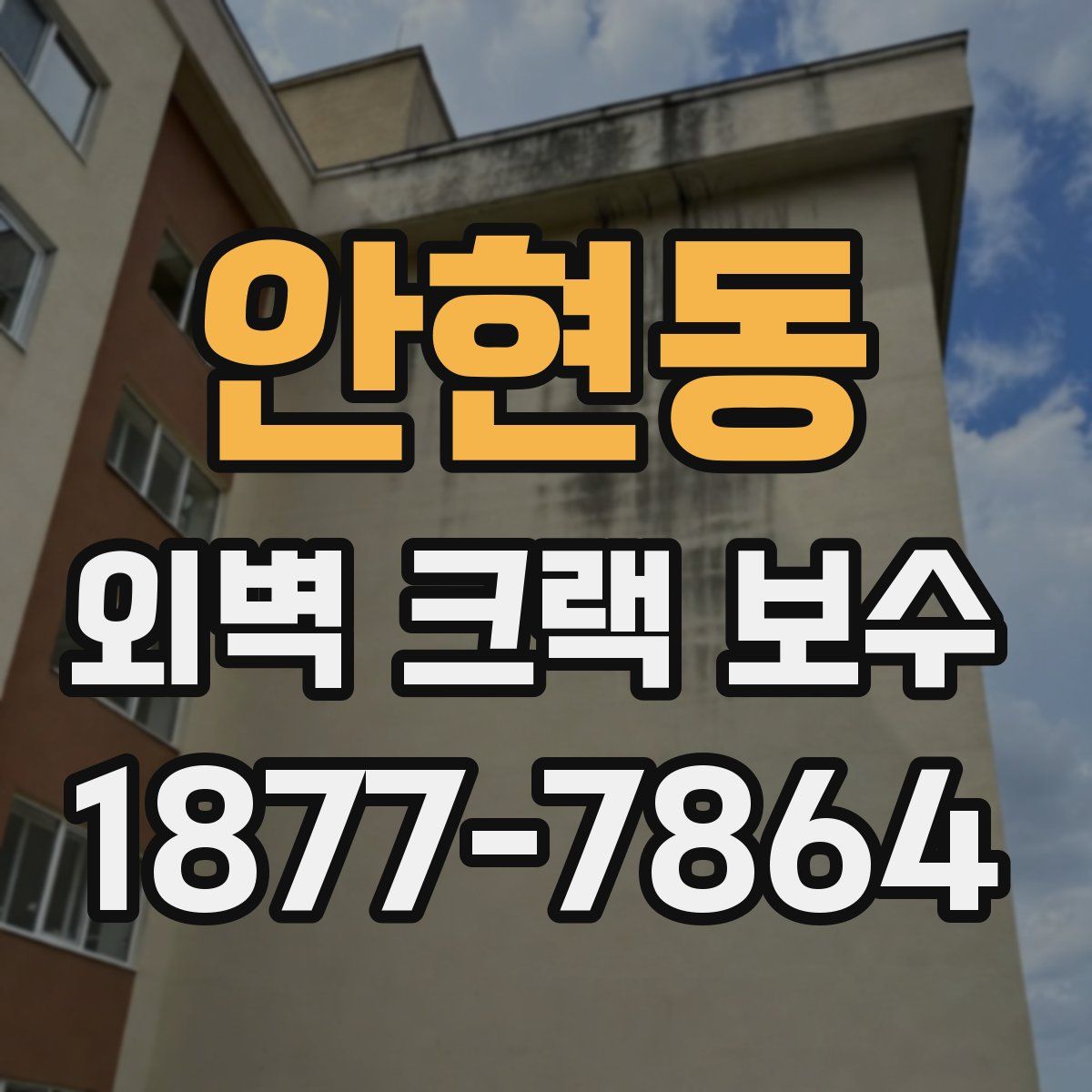 안현동 외벽 크랙 보수