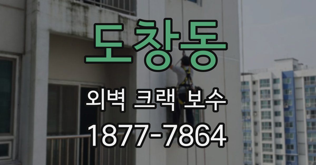도창동 외벽 크랙 보수