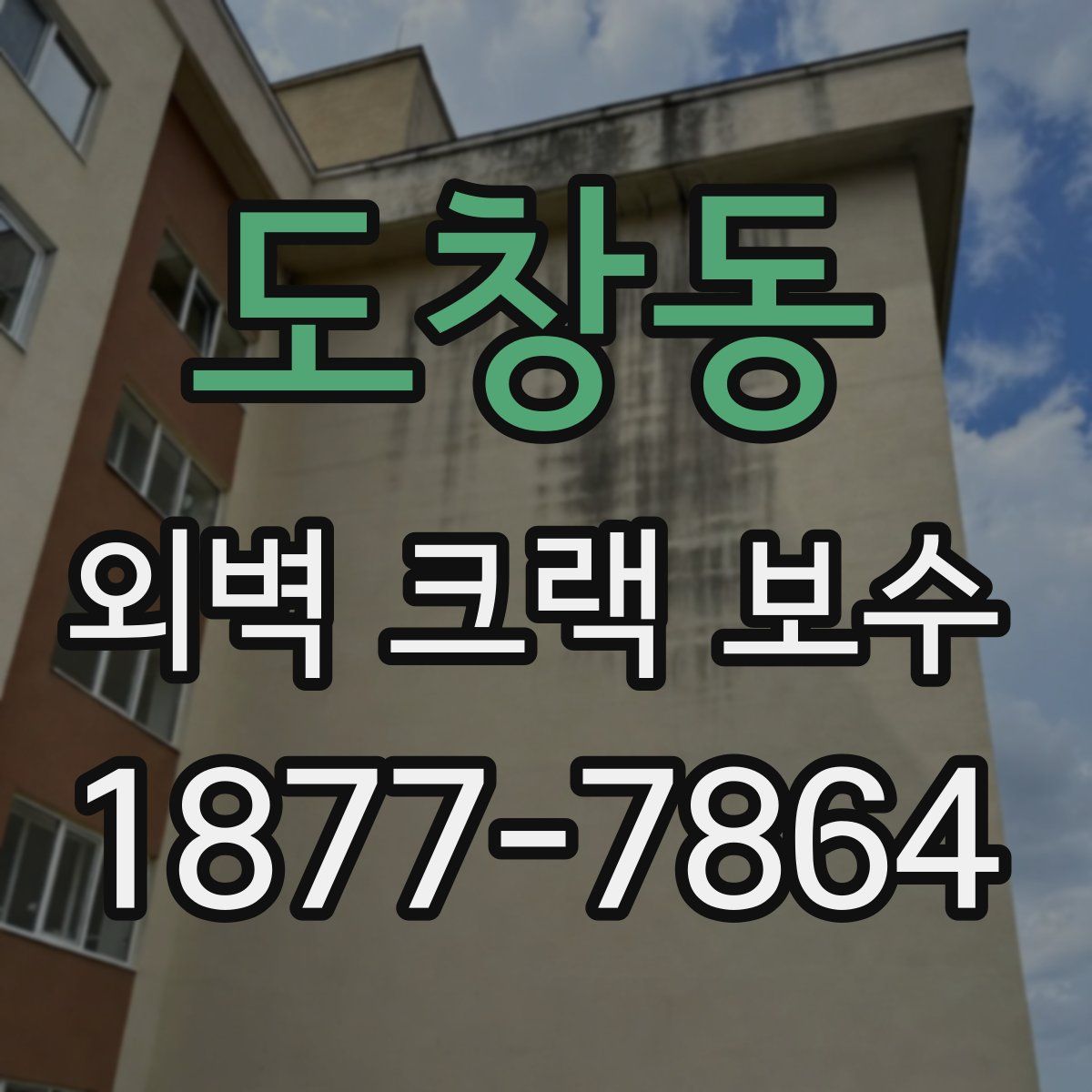 도창동 외벽 크랙 보수