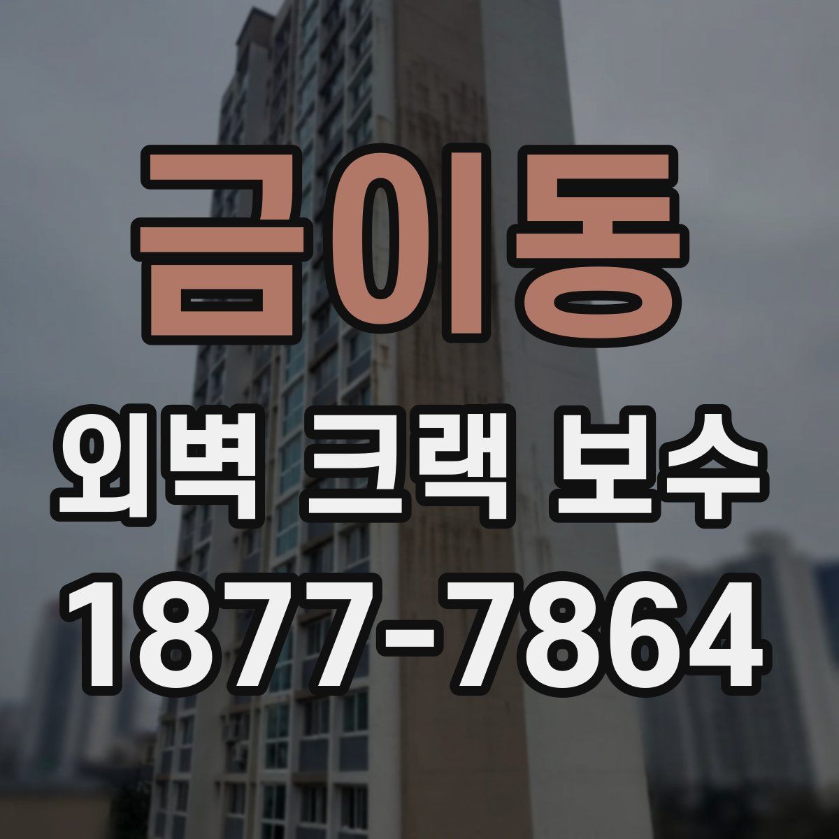 금이동 외벽 크랙 보수
