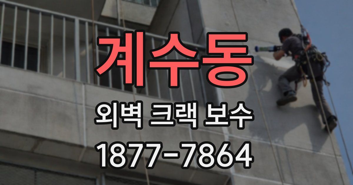 계수동 외벽 크랙 보수