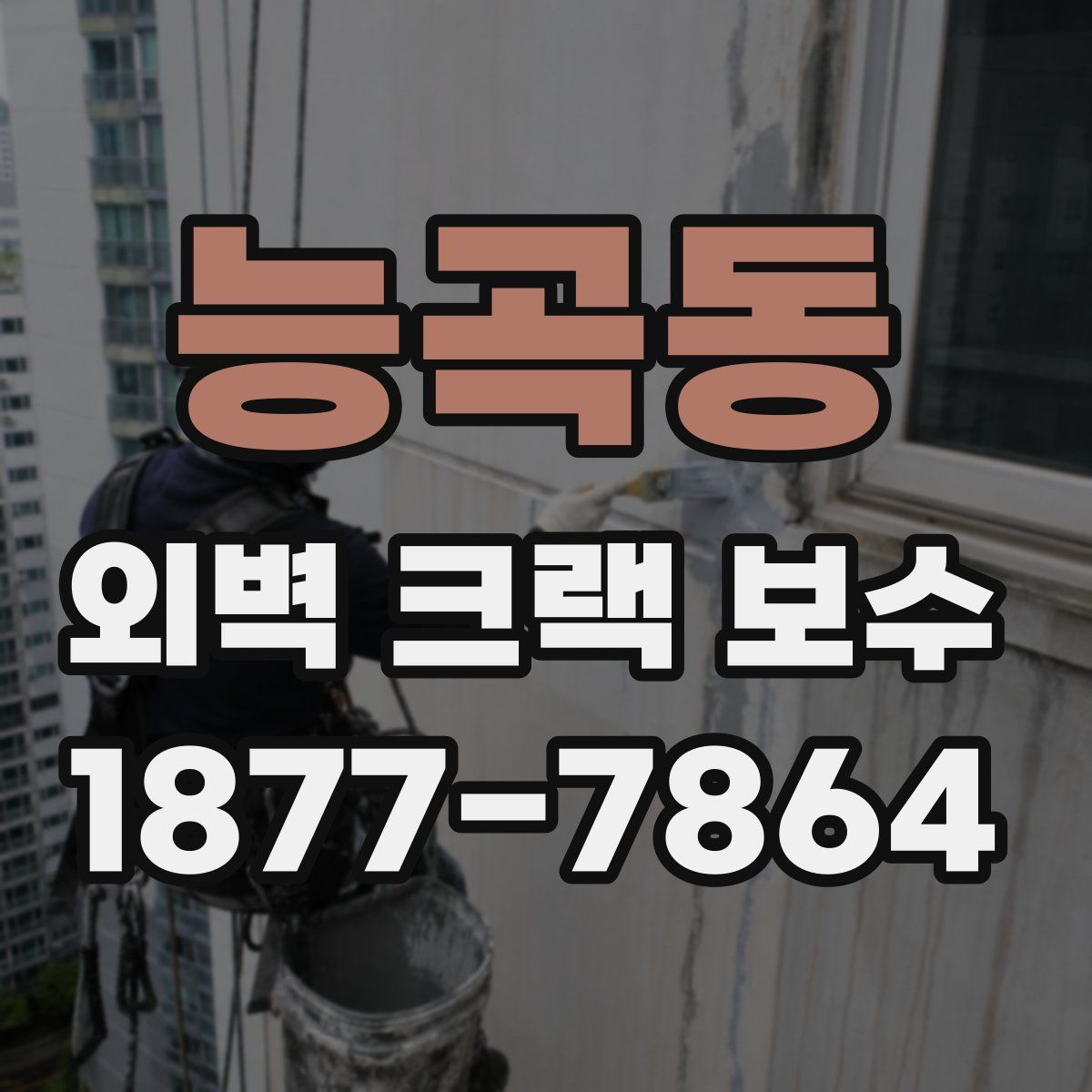 능곡동 외벽 크랙 보수