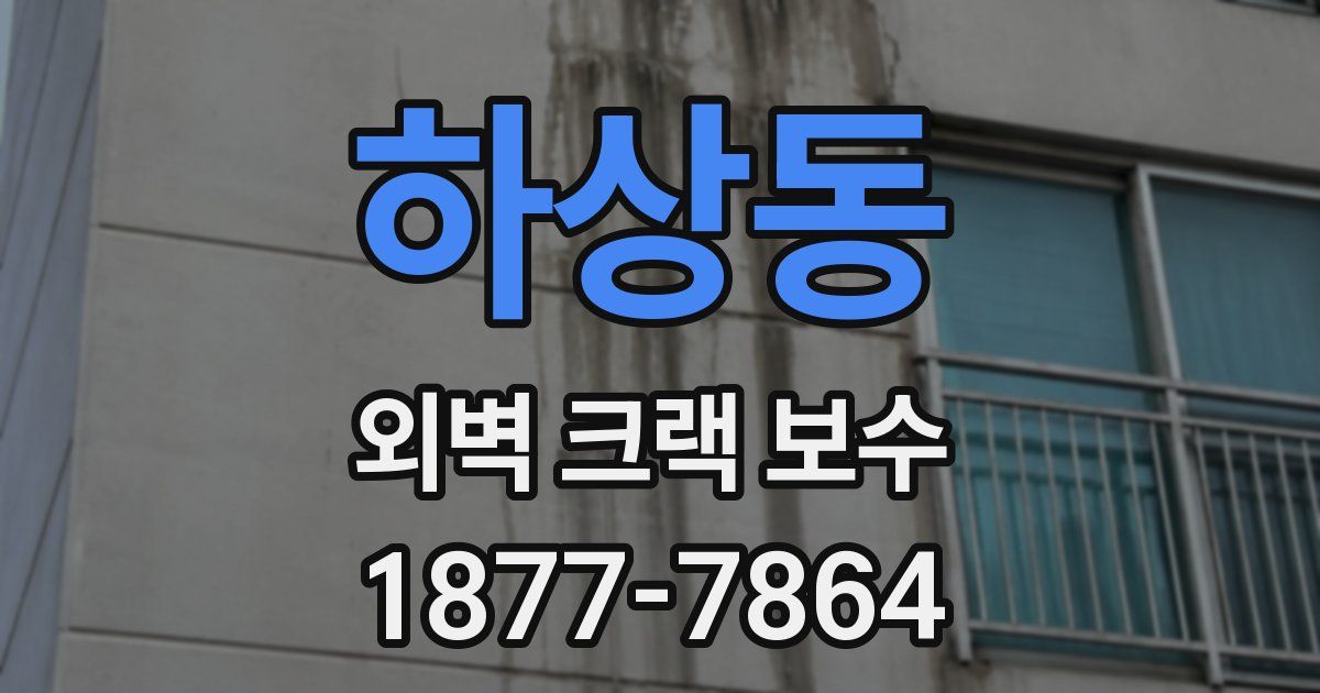 하상동 외벽 크랙 보수