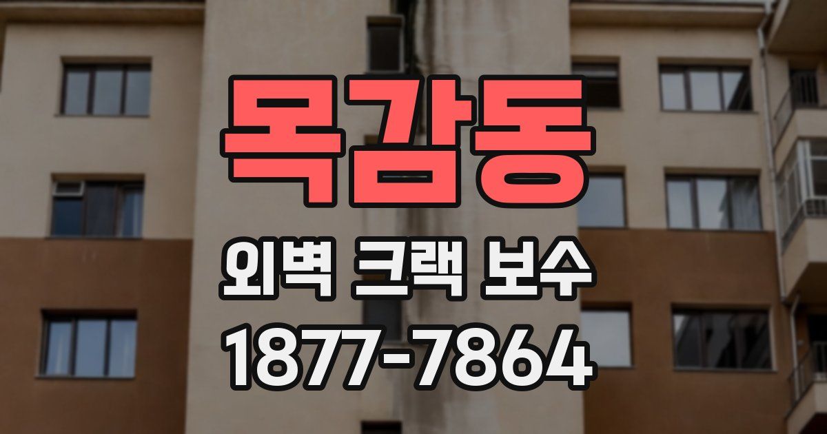 목감동 외벽 크랙 보수